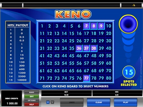 How To Play Online Keno