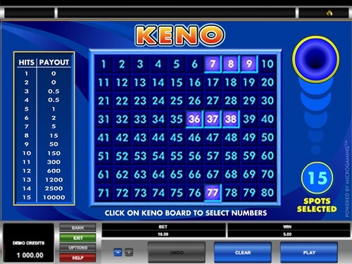 Basic Online Keno Rules How To Play Online Keno
