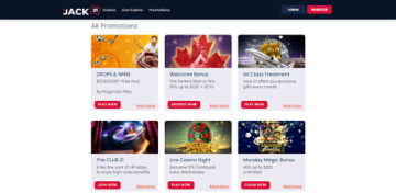 Casino Bonuses and Promotions at Jack21 Casino