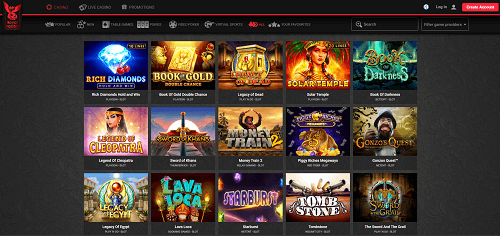 Selection of Casino Games